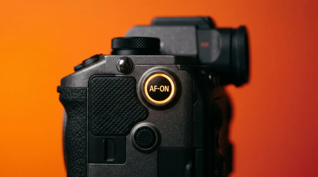 Задня частина камери з кнопкою AF-ON
