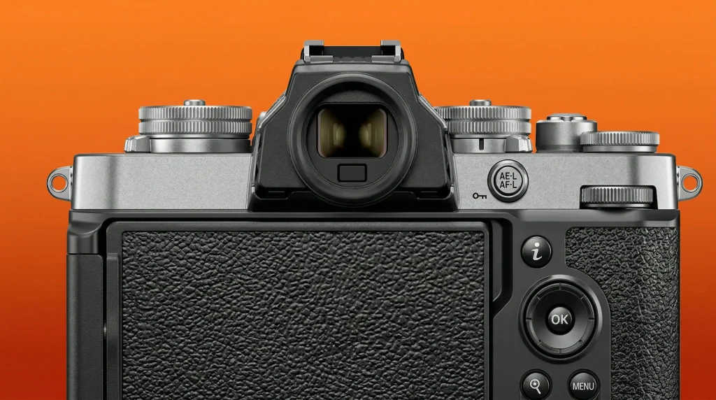 Задня панель камери з кнопками керування фокусом і експозицією